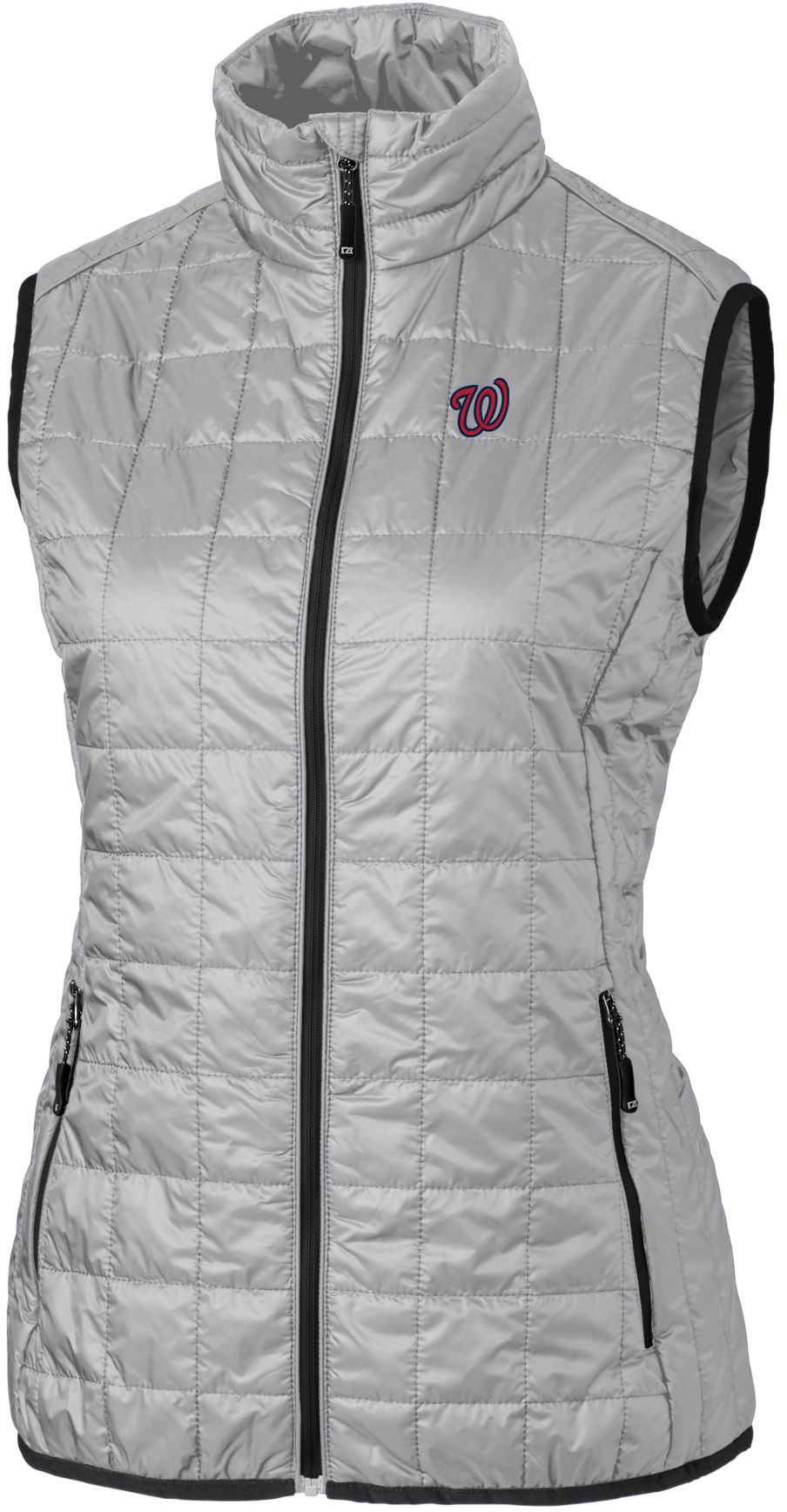 Cutter &amp; Buck Women's Washington Nationals Polished PrimaLoft® Eco Insulated Full Zip Puffer Vest