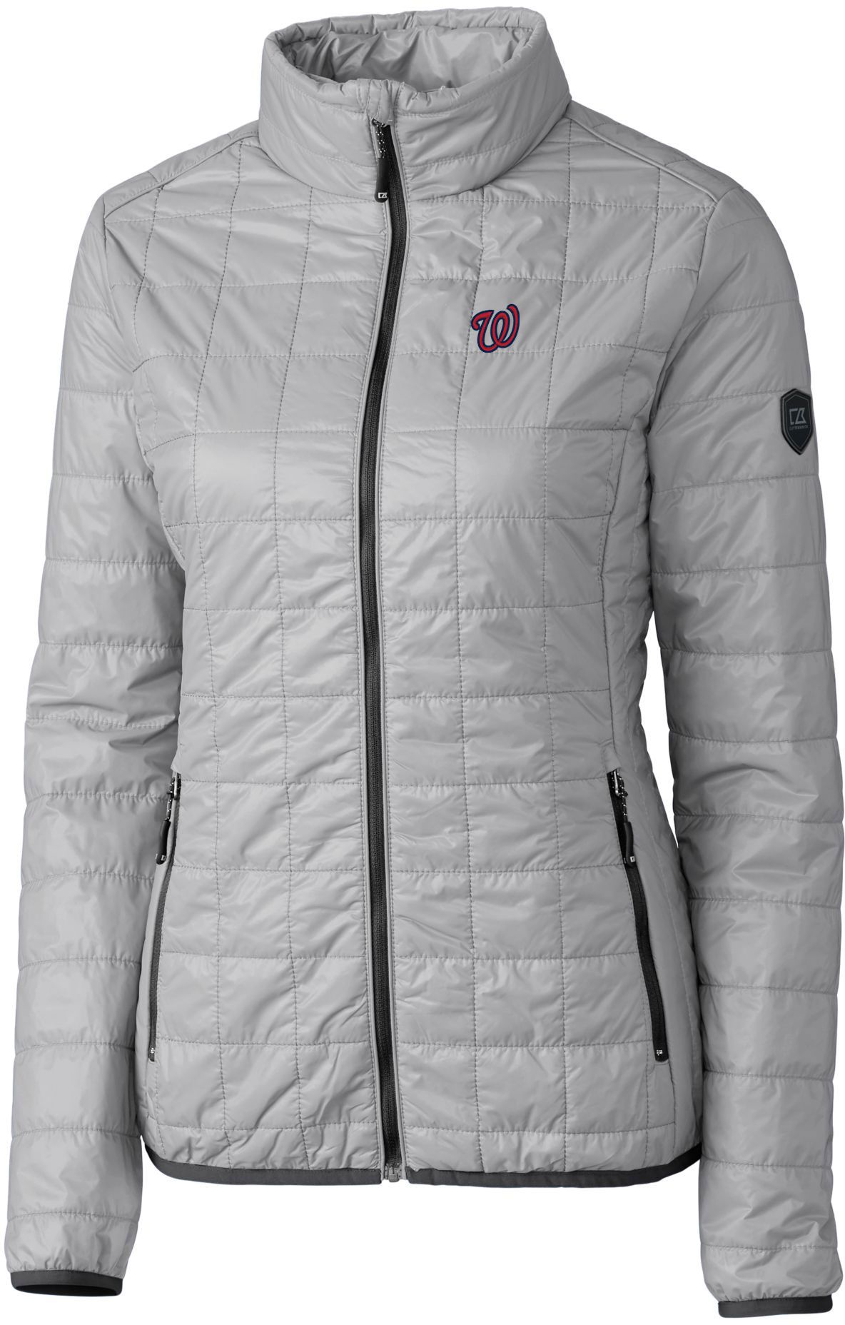 Cutter &amp; Buck Women's Washington Nationals Polished PrimaLoft® Eco Insulated Full Zip Puffer Jacket