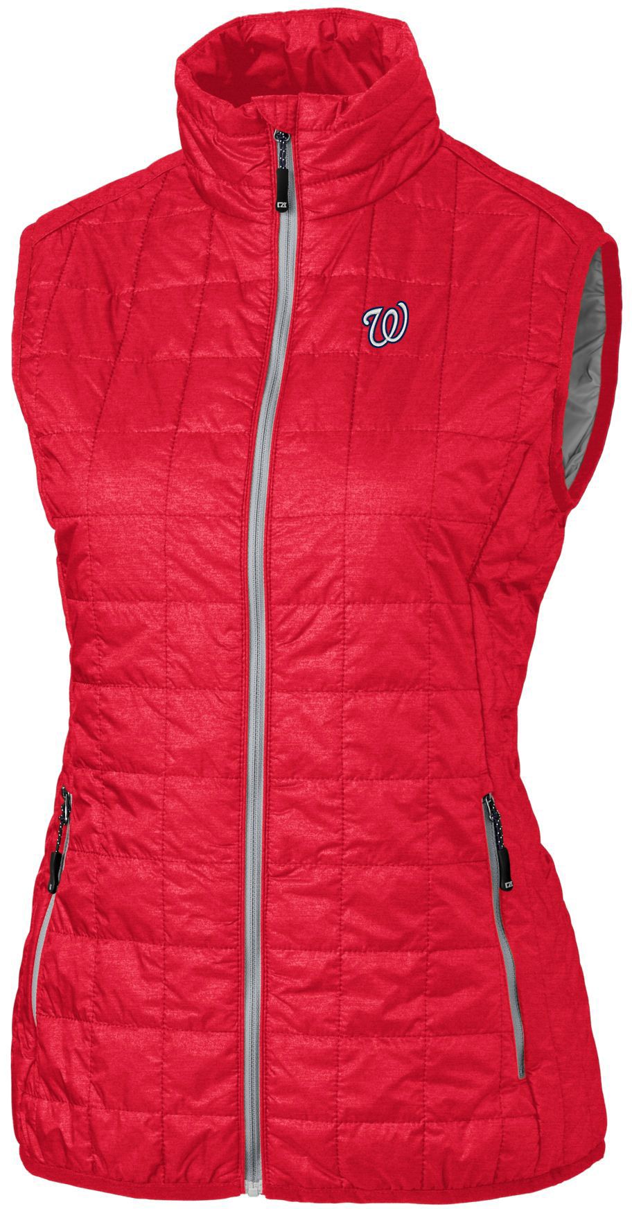 Cutter &amp; Buck Women's Washington Nationals Red PrimaLoft® Eco Insulated Full Zip Puffer Vest