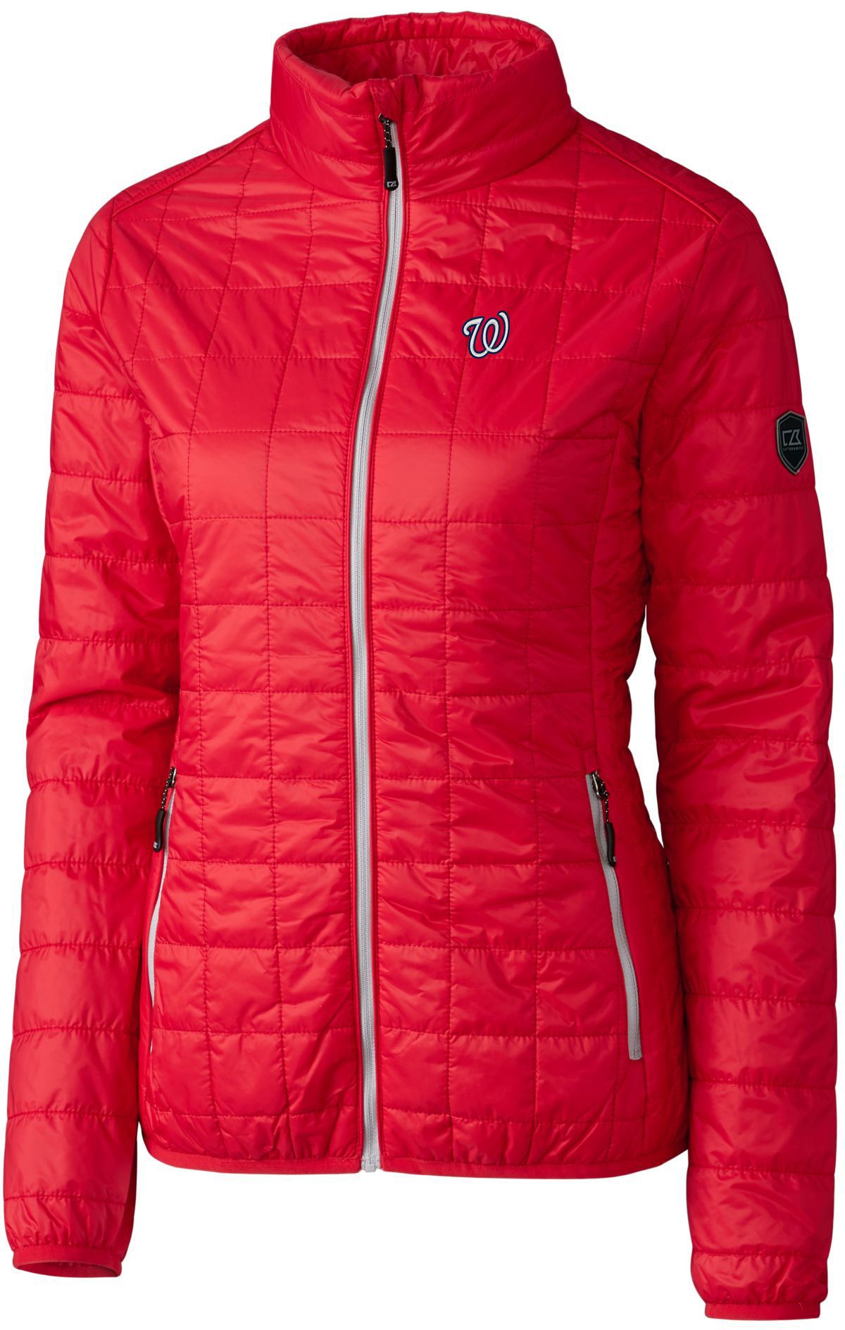 Cutter &amp; Buck Women's Washington Nationals Red PrimaLoft® Eco Insulated Full Zip Puffer Jacket
