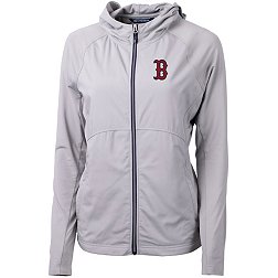 Cutter & Buck Women's Boston Red Sox Polished Eco Knit Hybrid Full Zip Jacket