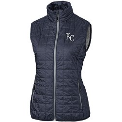 Cutter & Buck Women's  Kansas City Royals Black Eco Insulated Full Zip Vest