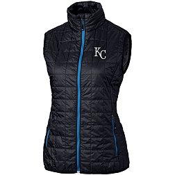 Cutter & Buck Women's  Kansas City Royals Navy Eco Insulated Full Zip Vest