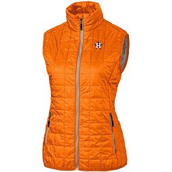 Cutter & Buck Women's  Houston Astros Orange Eco Insulated Full Zip Vest