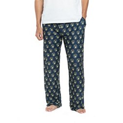 College Concepts Men's Milwaukee Brewers Navy All Over Print Pants