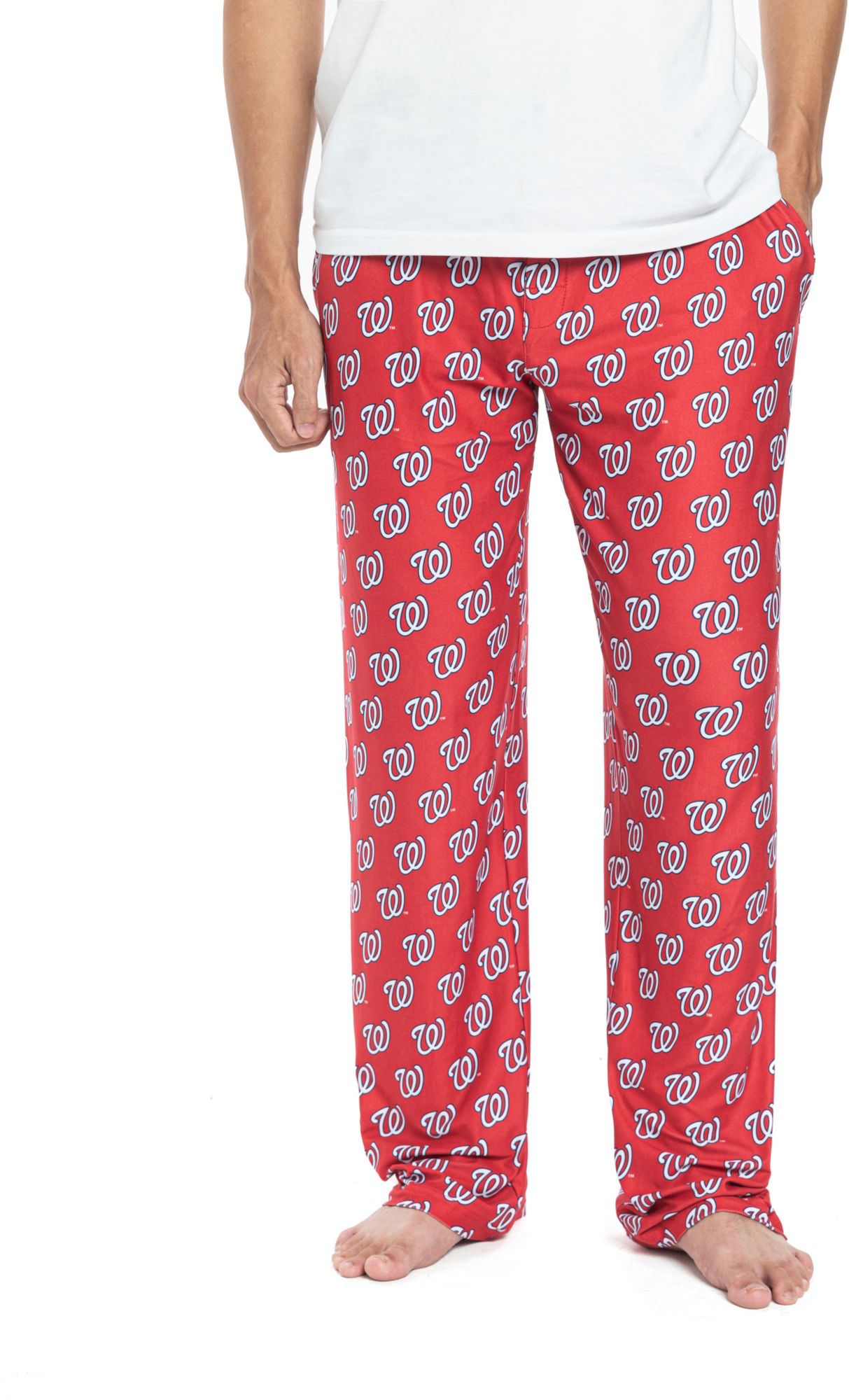 Concepts Sport Men's Washington Nationals Red All Over Print Pants