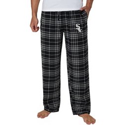 College Concepts Men's Chicago White Sox Black Flannel Pajama Pants