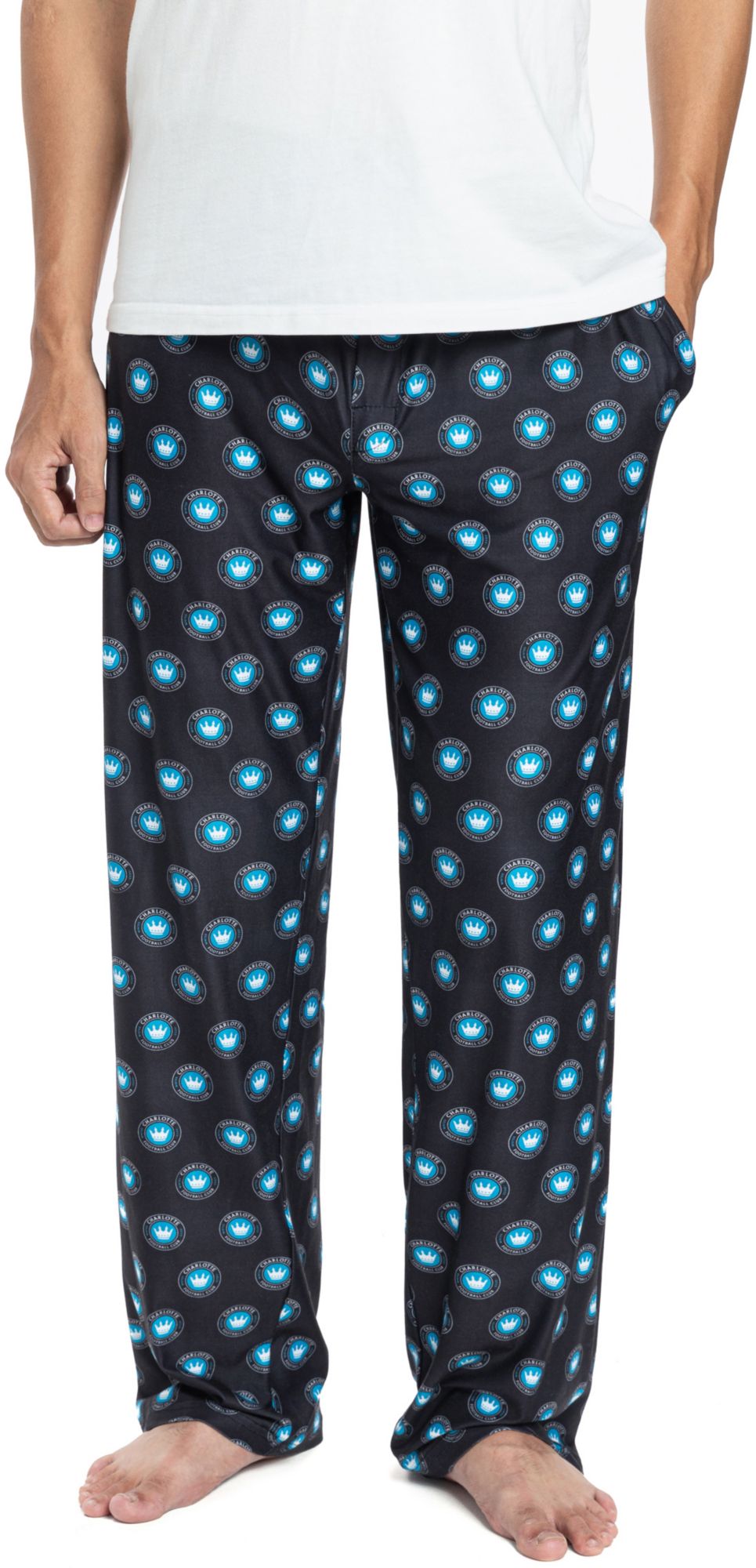 Concepts Sport Men's Charlotte FC Gauge Black Knit Pajama Pants