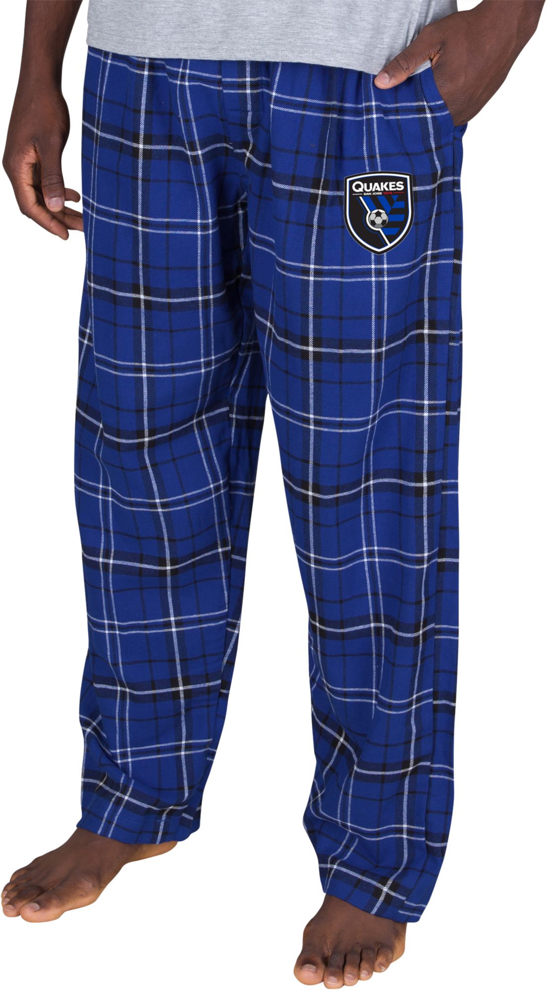 Concepts Sport Men's San Jose Earthquakes Flannel Blue Pajama Pants