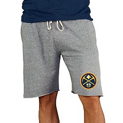 College Concepts Men's Denver Nuggets Grey Mainstream Shorts
