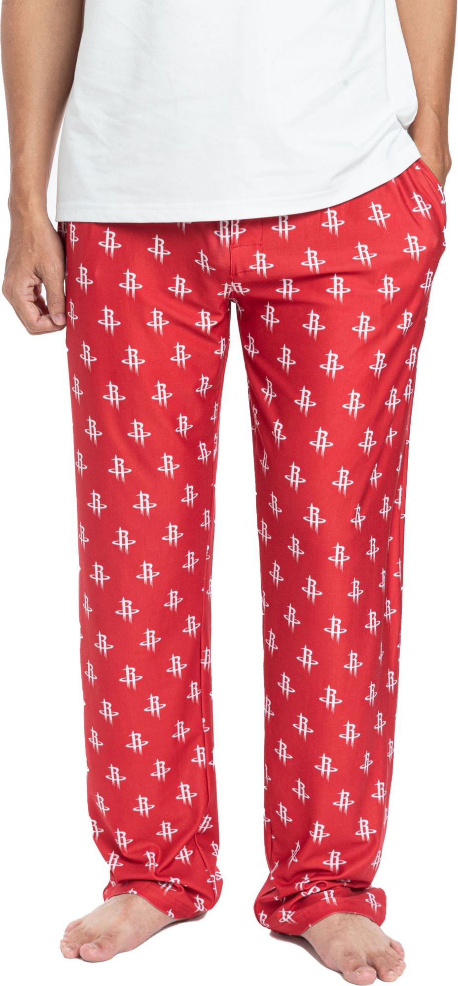 Concepts Sports Houston Rockets Red All Over Print Knit Pants