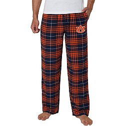 College Concepts Men's Auburn Tigers Orange Concord Flannel Pants