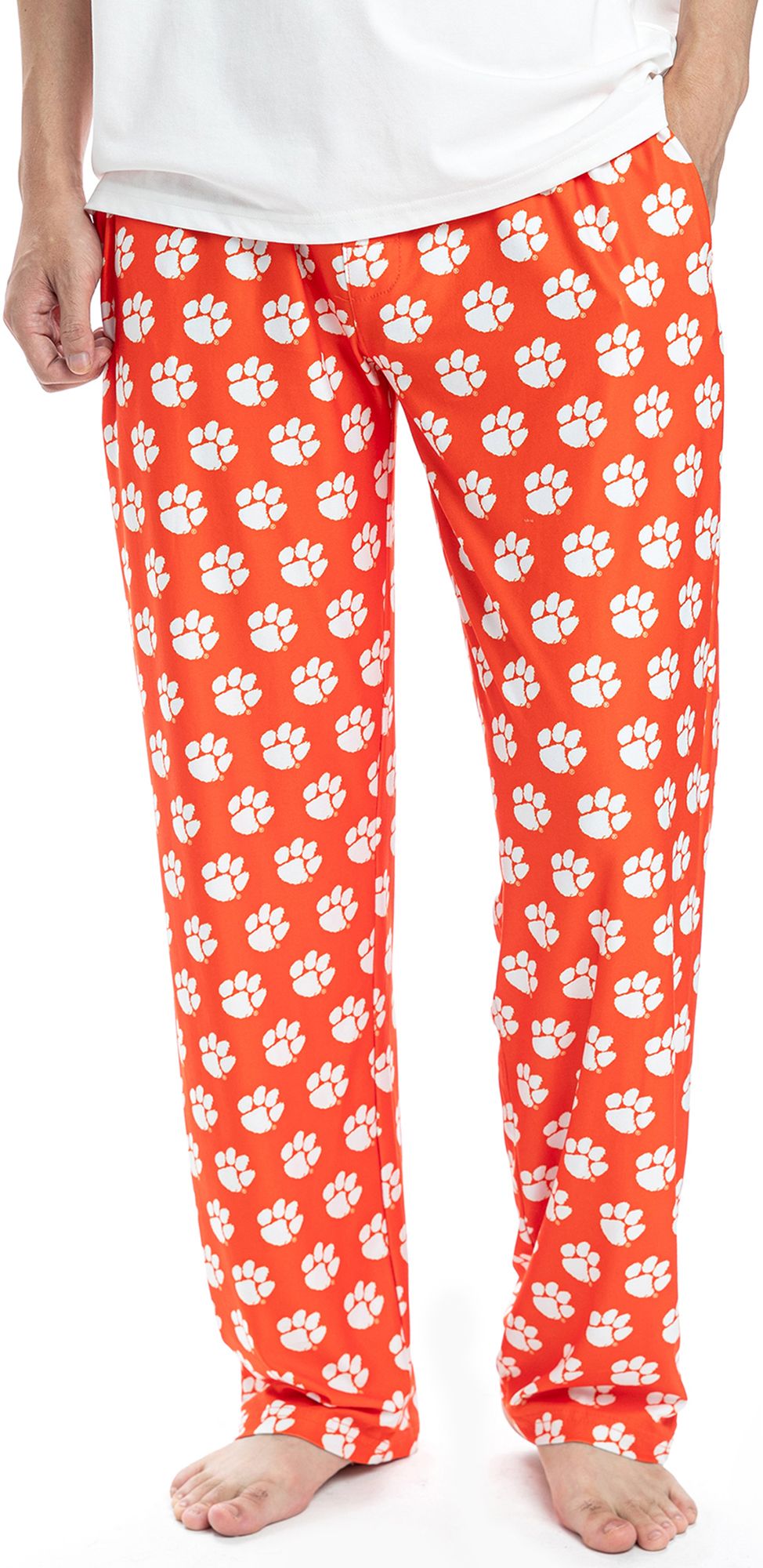 Concepts Sport Men's Clemson Tigers Orange Gauge Knit Fleece Pants