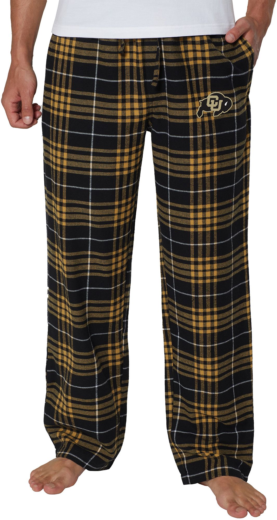 Concepts Sport Men's Colorado Buffaloes Black Concord Flannel Pants