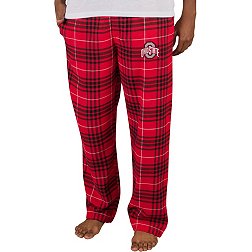 College Concepts Men's Ohio State Buckeyes Scarlet Concord Flannel Pants