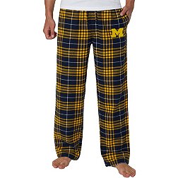 College Concepts Men's Michigan Wolverines Maize Concord Flannel Pants