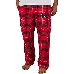 College Concepts Men's Miami RedHawks  Red Concord Flannel Pants