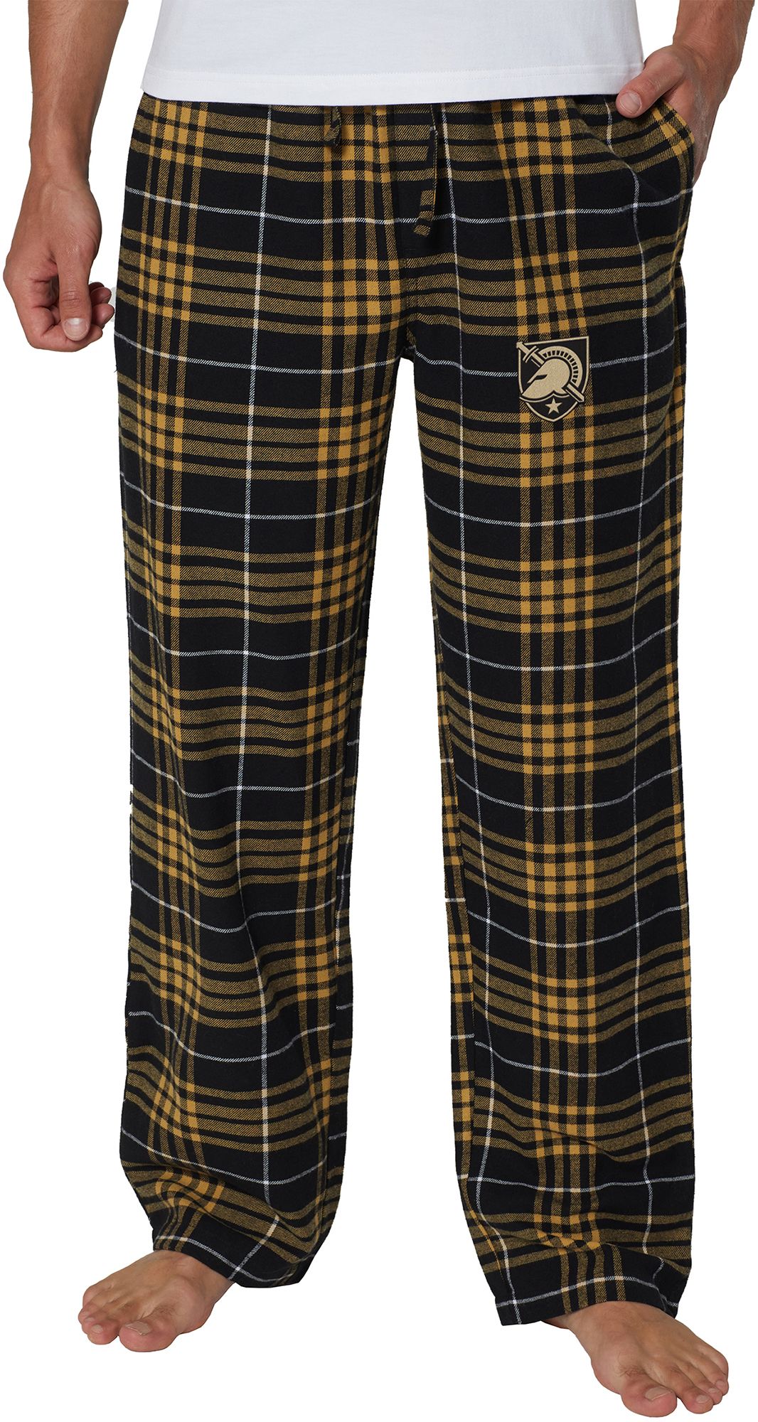 Concepts Sport Men's Army West Point Black Knights Army Black Concord Flannel Pants