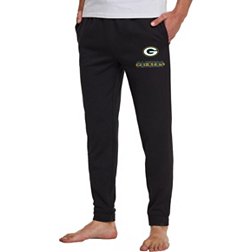 Concepts Sport Men's Green Bay Packers Black Biscayne Flannel Pants