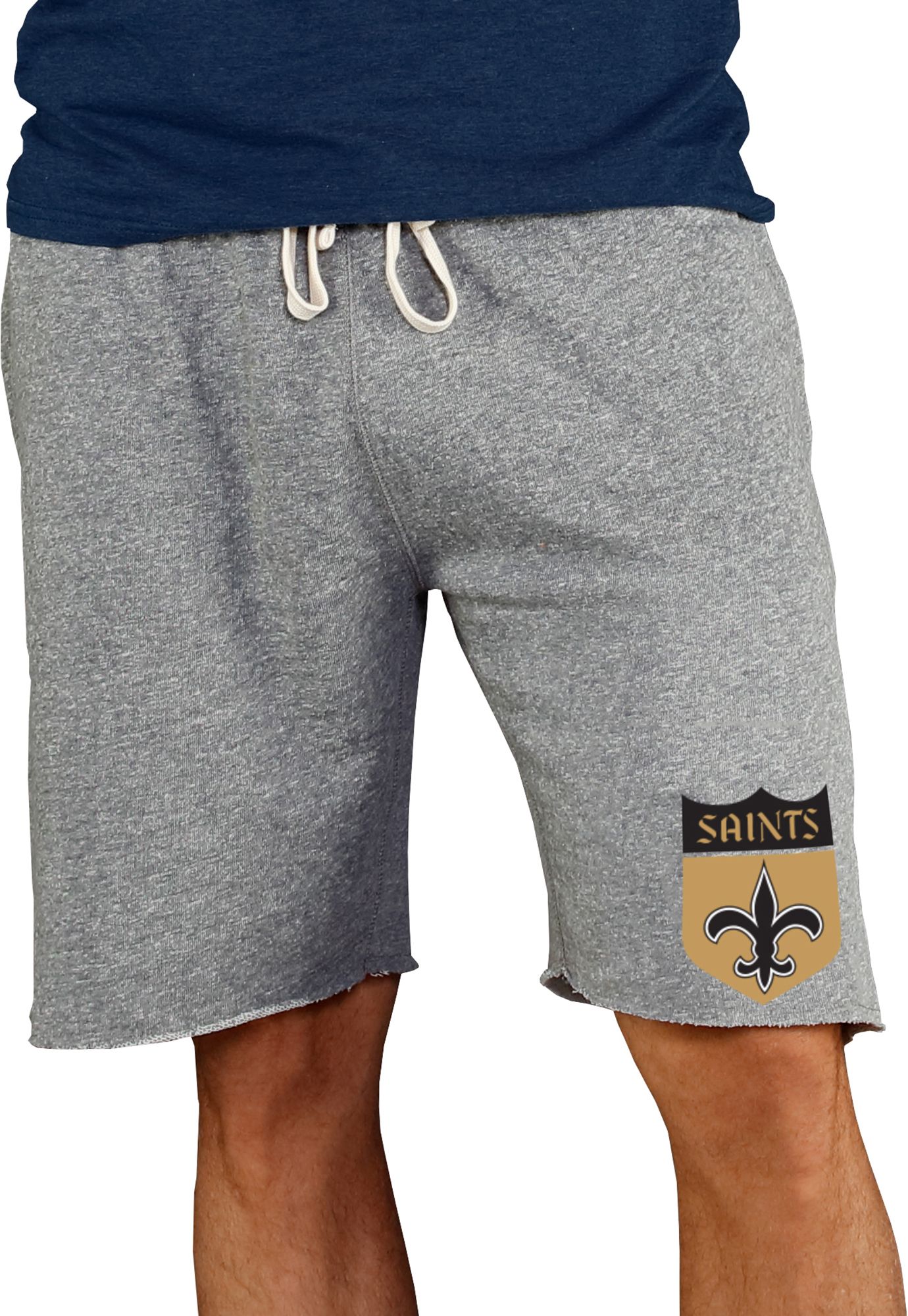 Concepts Sport Men's New Orleans Saints Mainstream Terry Grey Shorts