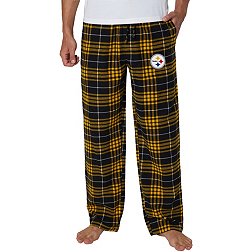 Concepts Sport Men's Pittsburgh Steelers Concord Black Flannel Pants