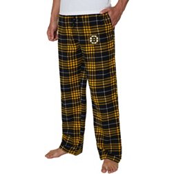 Concepts Sport Men's Boston Bruins Flannel Black Pajama Pants