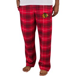 Concepts Sport Men's Chicago Blackhawks Flannel Red Pajama Pants