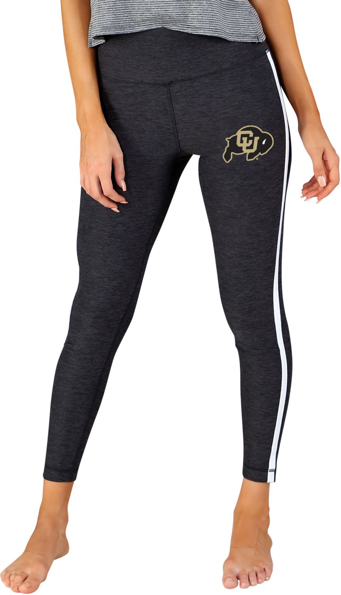 Concepts Sport Women's Colorado Buffaloes Charcoal Centerline Knit Leggings