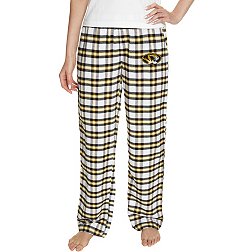 College Concepts Women's Missouri Tigers Black/Gold Sienna Flannel Pants