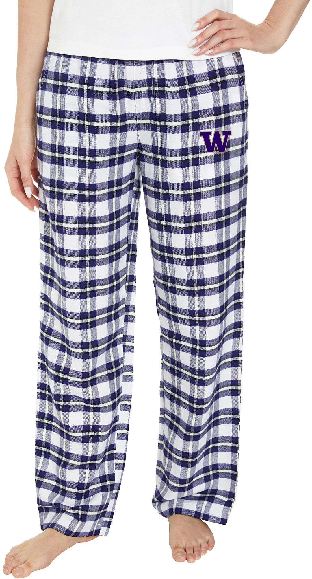 Concepts Sport Women's Washington Huskies Purple/Gold Sienna Flannel Sleep Pants