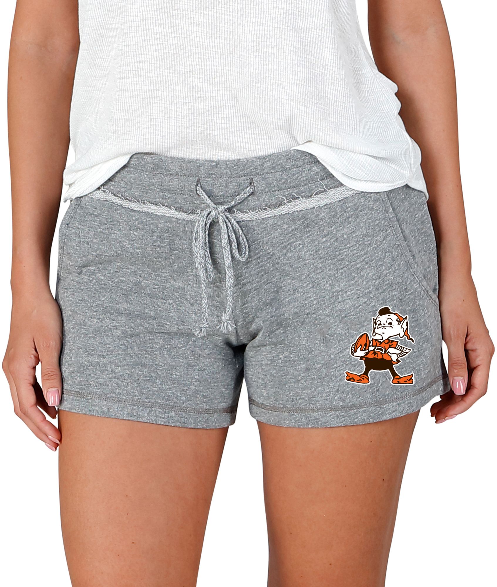 Concepts Sport Women's Cleveland Browns Mainstream Terry Grey Shorts