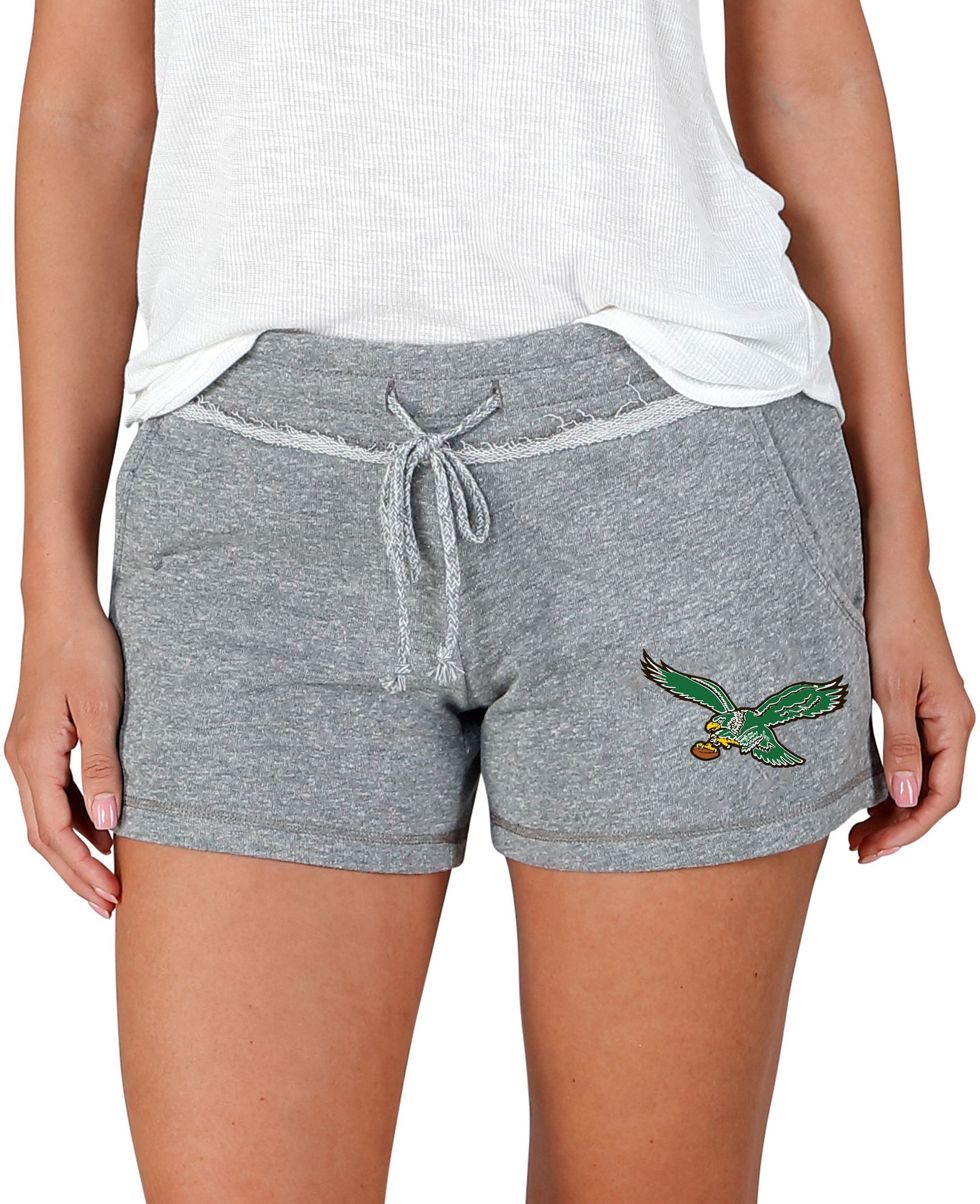 Concepts Sport Women's Philadelphia Eagles Mainstream Terry Grey Shorts