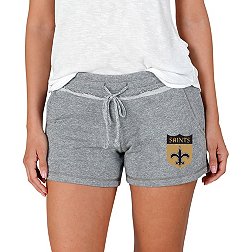 Concepts Sport Women's New Orleans Saints Mainstream Terry Grey Shorts