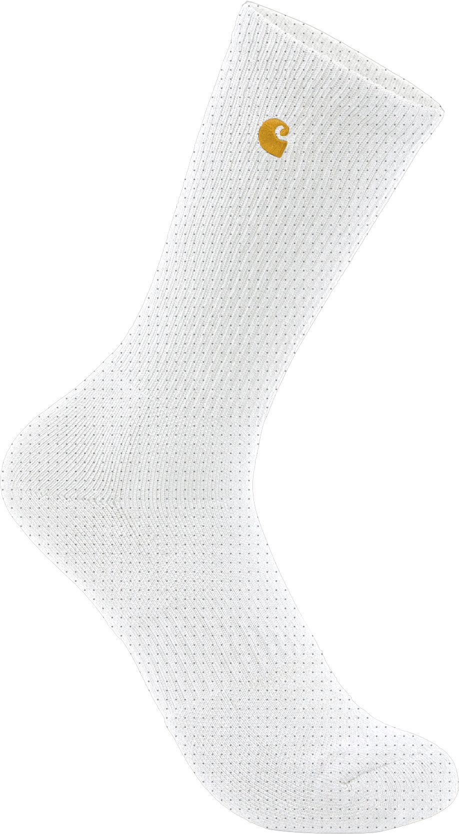 Carhartt Men's Solid Logo Crew Socks - 2 Pack - White