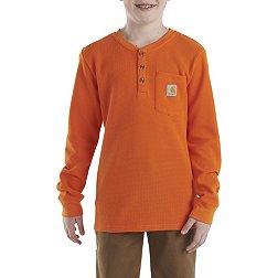 Carhartt Little Boys' Long Sleeve Henley Pocket T-Shirt
