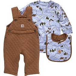 Carhartt Infant Bodysuit Quilt Fleece Overall and Bib