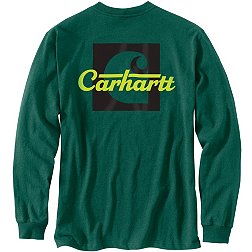 Carhartt Men's Retro Script Graphic Long Sleeve Shirt
