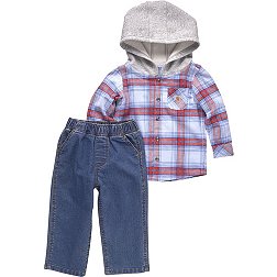 Carhartt Youth Flannel Shirt and Denim Pant Set