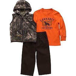 Carhartt Youth Camo Vest Long Sleeve T-Shirt and Pant Set