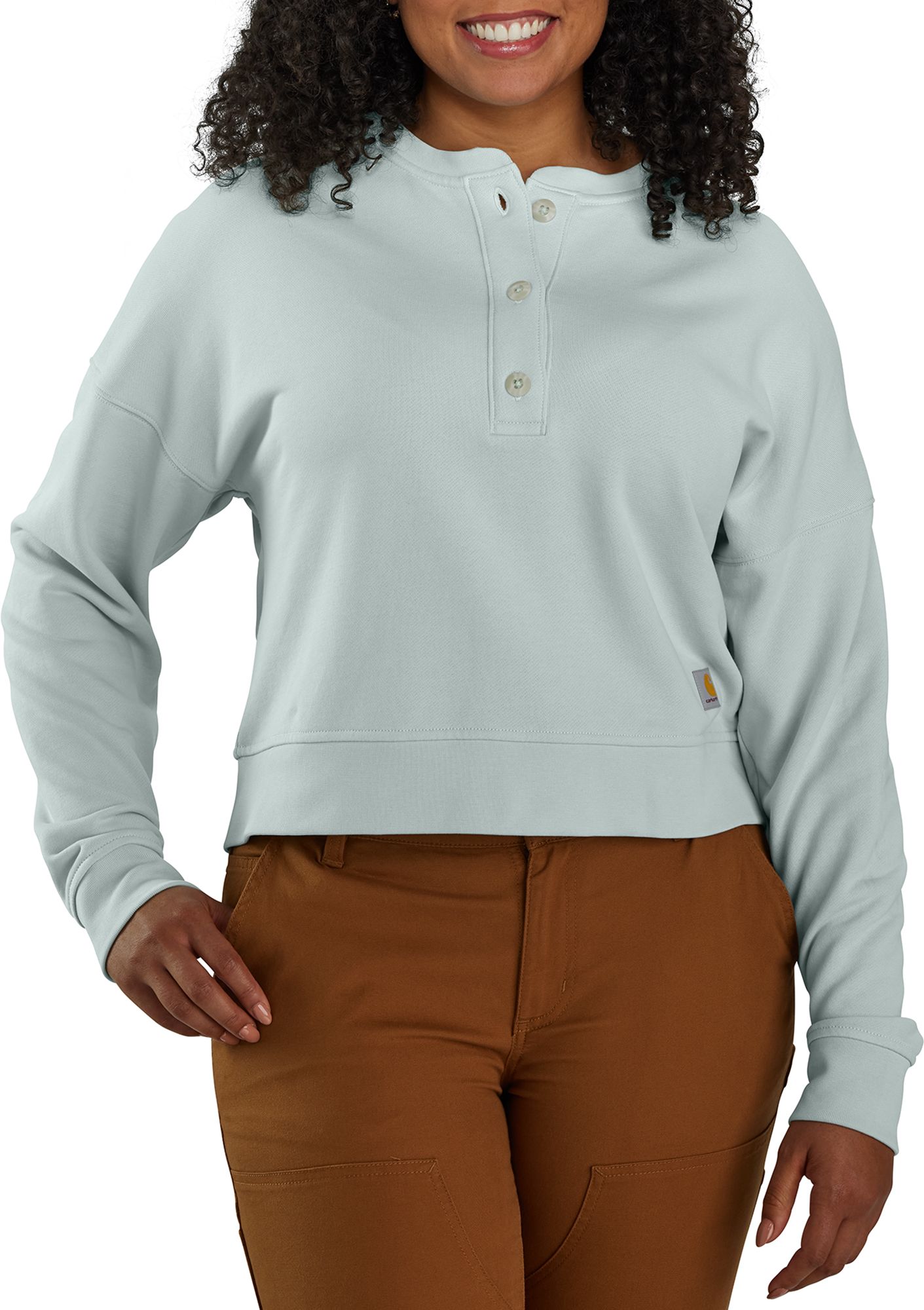 CARHARTT Women's French Terry Henley Sweatshirt