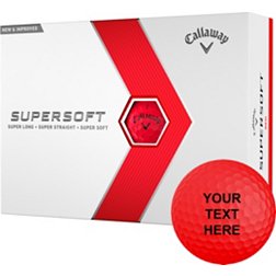 Callaway 2023 Supersoft Matte Red Personalized Golf Balls