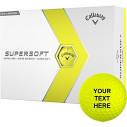 Callaway 2023 Supersoft Personalized Yellow Golf Balls