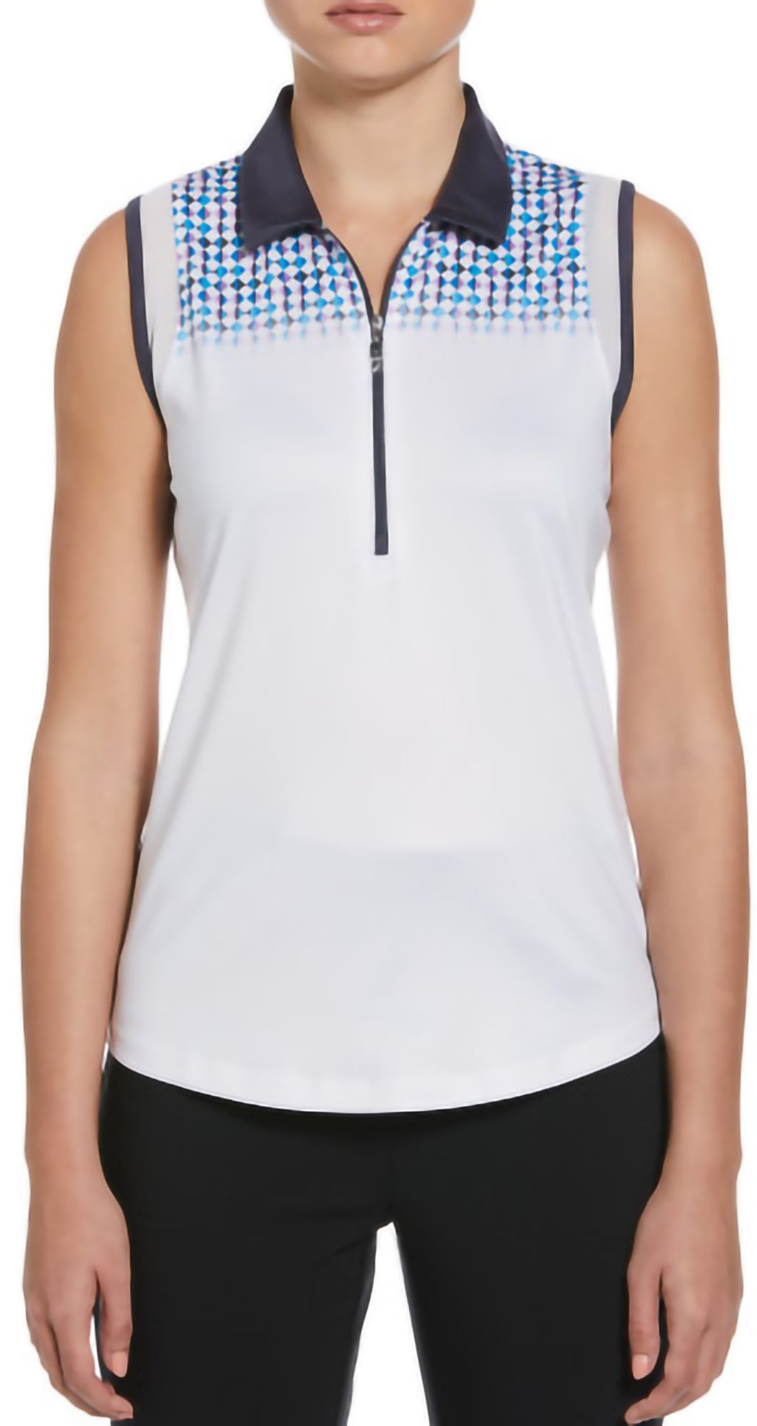 Callaway Women's Sleeveless Geo Golf Polo