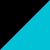 Black/Turquoise/White Dot