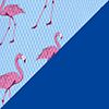 Blue/Flamingo