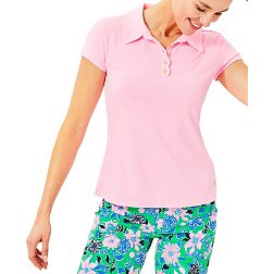 Lilly Pulitzer Women's Short Sleeve Frida Scallop Polo