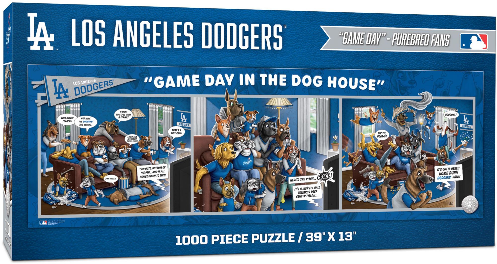 YouTheFan Los Angeles Dodgers Gameday In The Dog House Puzzle