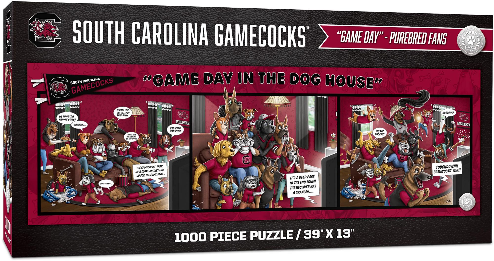YouTheFan South Carolina Gamecocks Game Day in the Dog House 1000-Piece Puzzle