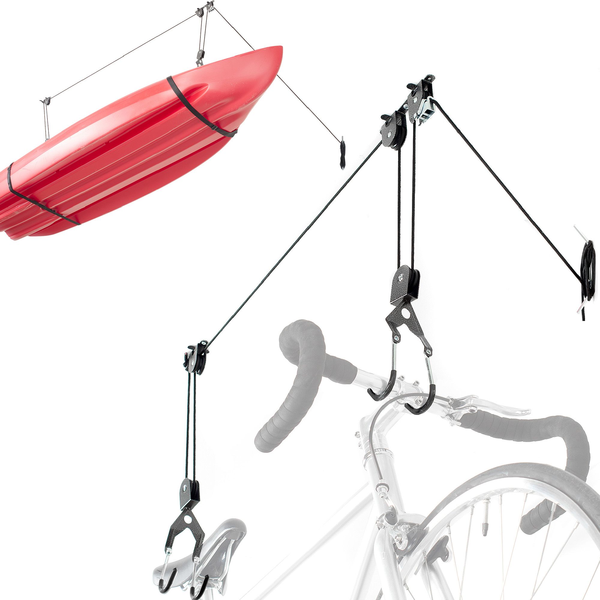 Delta Cycle Single Bike Ceiling Hoist with Straps