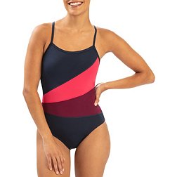Dolfin Women's Color Block Moderate One-Piece Swimsuit